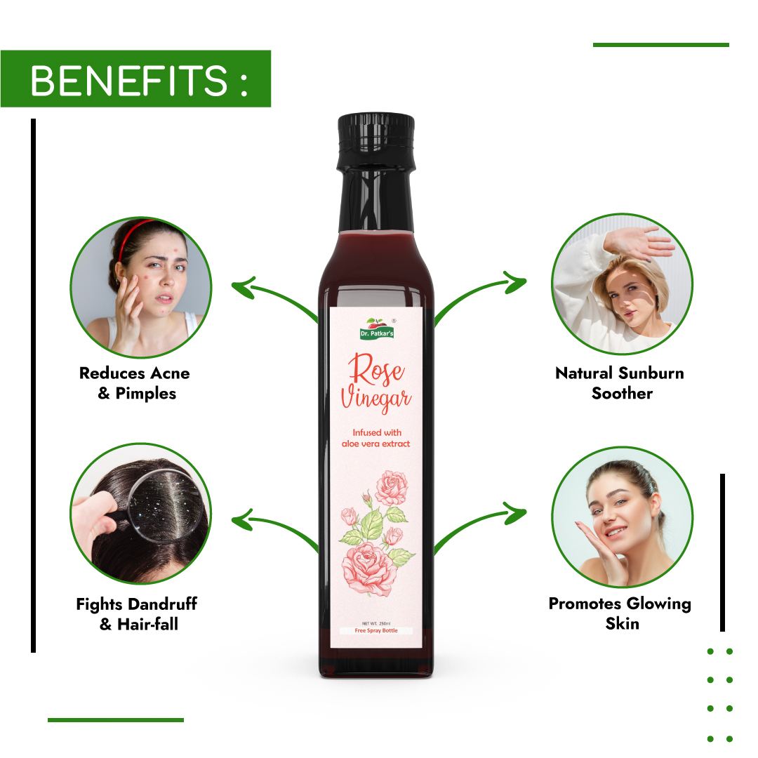 Dr.Patkar's Rose Vinegar Infused With ACV and Aloevera Extract